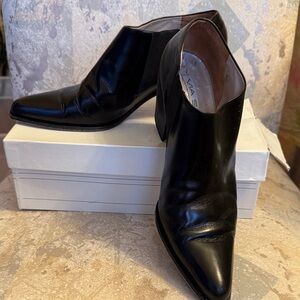 Extremely soft leather Via Spiga Black Heeled Boots for Women 10